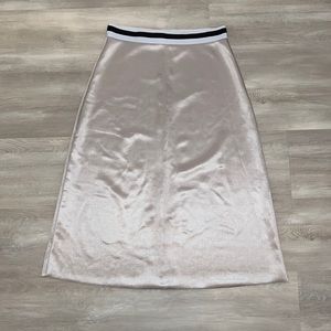 zara satin skirt